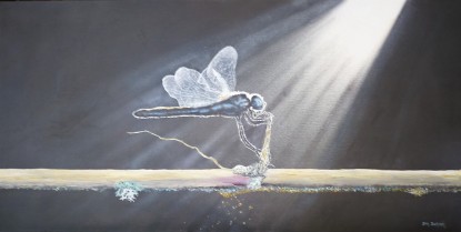 Damsel Fly Oil on Canvas 38cm W X 49cm H $490